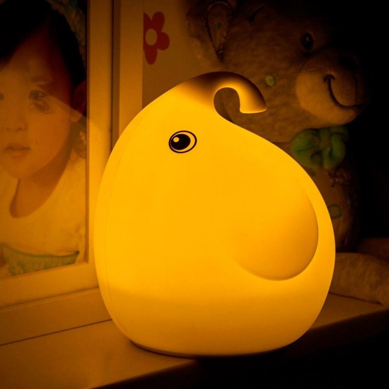 Hot Sale Cute Elephant LED Colorful Night Light for Decoration