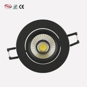 3 Years Warranty Adjustable Black COB LED Downlight