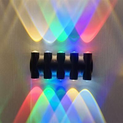 Waterproof Die Casting Aluminium High Luminous Household Garden Hotel Corridor Black up Down Light