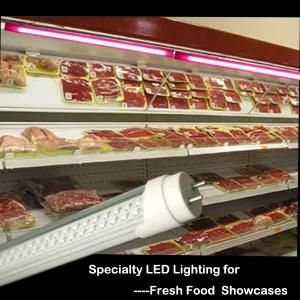 ETL LED Lighting for Fresh Food Showcases LED Tube T8 5ft 24W Dimming Clear Cover