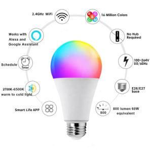 Bombillas LED WiFi Inteligente Con Bombilla Blanca Y Cambio De Color 3000K-6000K