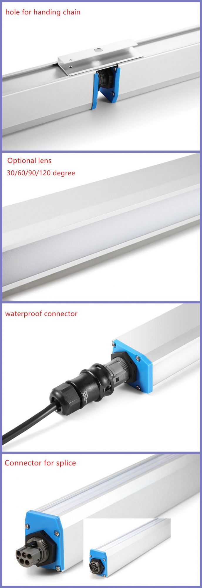 0-10V Dali Dimmable IP65 LED Lighting System for Parking Garage