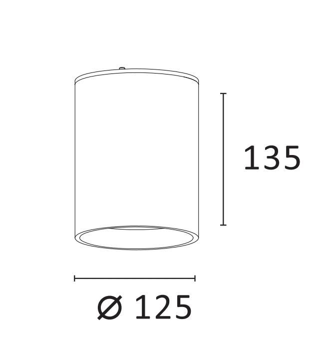 Waterproof LED Surface Mounted Downlight Ceiling Light Cylindrical Down Light in 5 Years Warranty