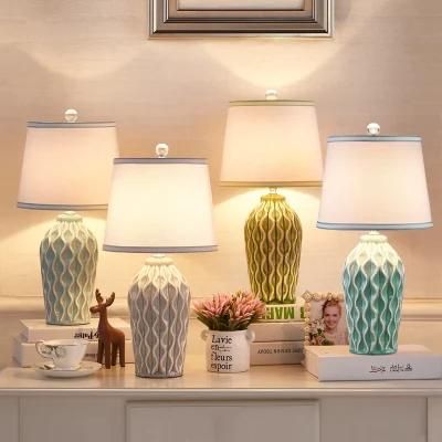 Ceramic LED Table Lamps Bedroom Bedside Lamp Nordic Marble Table Lamp (WH-MTB-53)