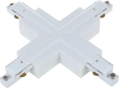X-Track Single Circuit White Cross Connector for 2wires Accessories