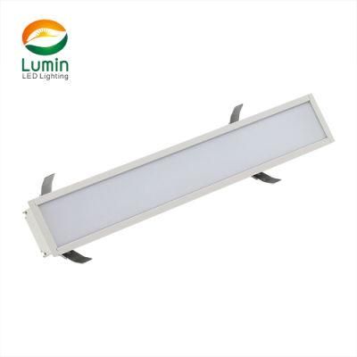 5 Years Warranty Ceiling Recessed Indoor LED Linear Light for Shop Mall