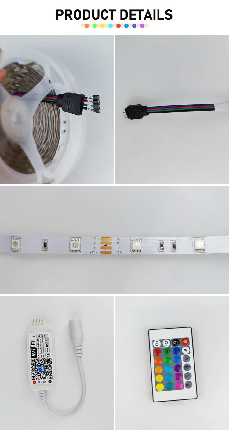 Good-Looking Advanced Design Recyclable RGB 5050 5V LED Strip Lights