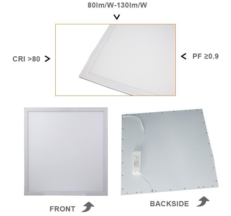 60X60/600X600/2X2 40W No Flicker Indoor Office LED Ceiling Panel Light