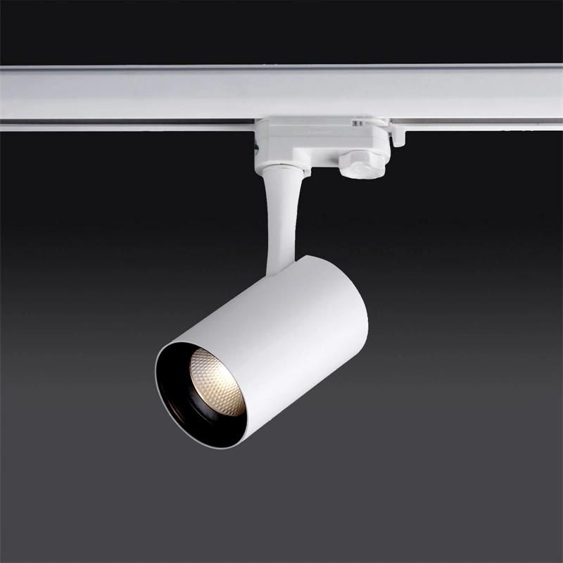 T6017 COB LED Aluminum Ugr<14 3-Circuits Adjustable LED Track Light