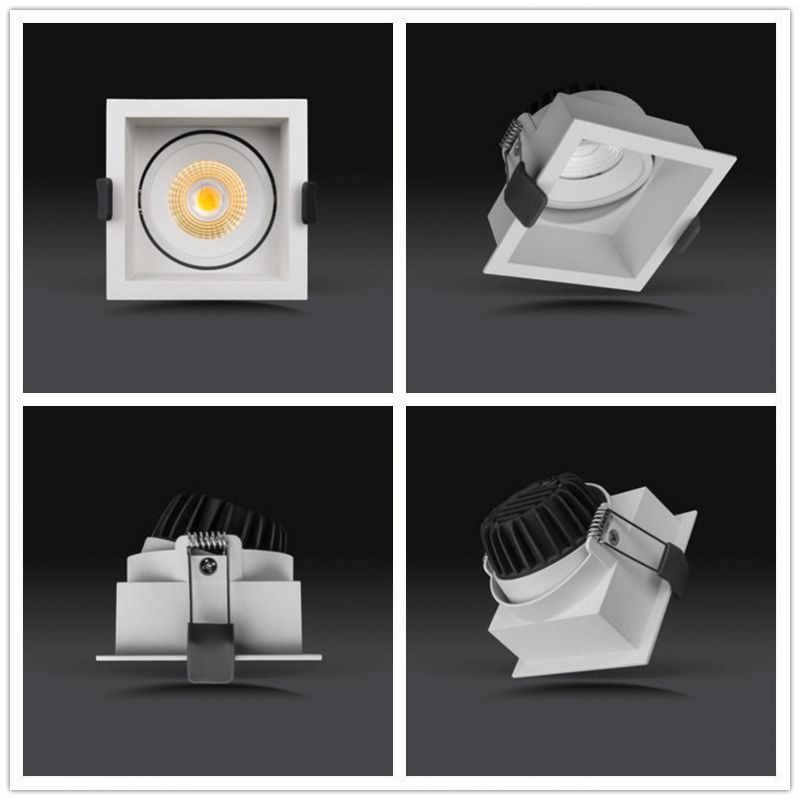 Dimmable Recessed Downlight Fixture with Trondic Driver LED Ceiling Down Light for Shopping Mall