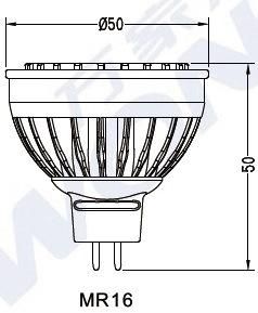 LED MR16 Dimmable Spotlight Bulb for Outdoor Lighting