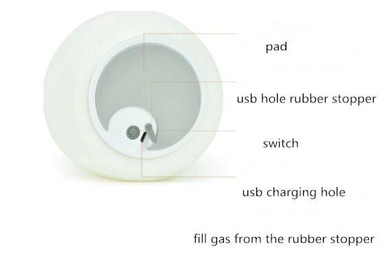 Multicolor Changing Integrated LED Rechargeable Silicone Night Light for Baby