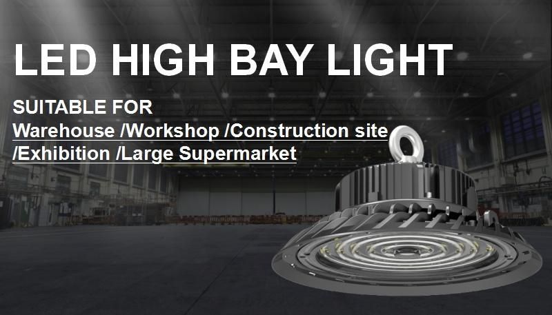 IP65 Industrial Pendant Lamp 100W 150W 200W UFO High Bay LED Light Warehouse Lighting Highbay Light LED