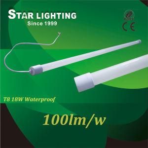 IP65 Waterproof T8 18W 100lm/W LED Light Tube
