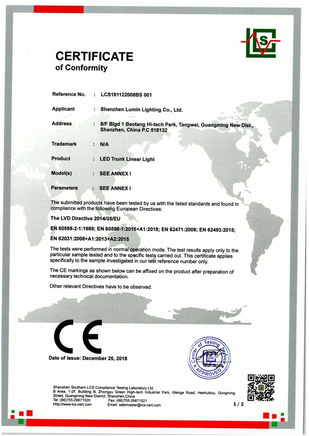 Ce UL 4FT 18W LED Linear Light