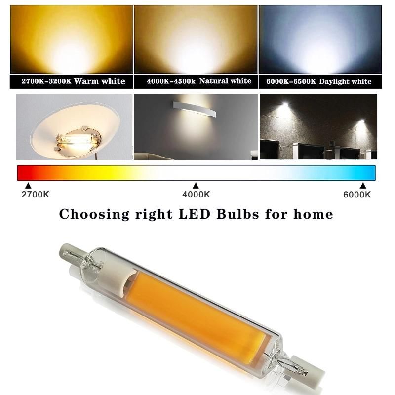 Energy Saving Lamp No Flicker 220V Glass R7s LED Lamp