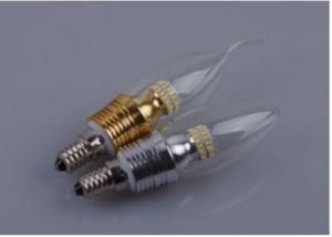 360 Angle 5W E12/E14/E17/B15/B22 LED Candle Light for Gold Silver White