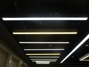 PC Lampshade Recessed LED Linear Light, Seamless Stitching, Lengths and Colors Are Available, 2.4 Meters, 80 Watt