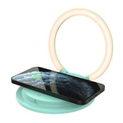 Factory 15W Fast Phone Foldable Wireless Charger LED Night Light