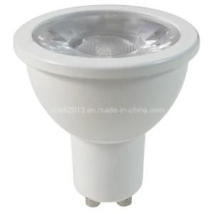 New White Aluminum Dimmable COB LED GU10 5W Bulb Spotlight
