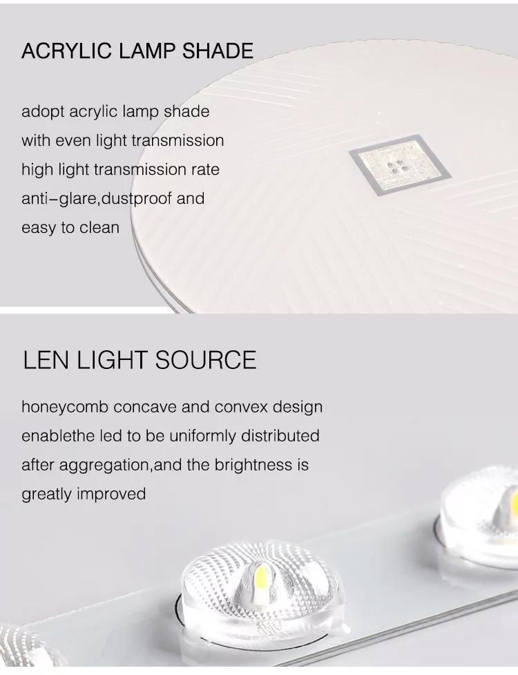Round Warm Cold White Dining Hallway Living Kitchen Bedroom Room LED Ceiling Light