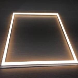 Edge-Lit Drop Ceiling Light Ultra-Thin White Frame Cool White 6000K Frame Edge Panel Light