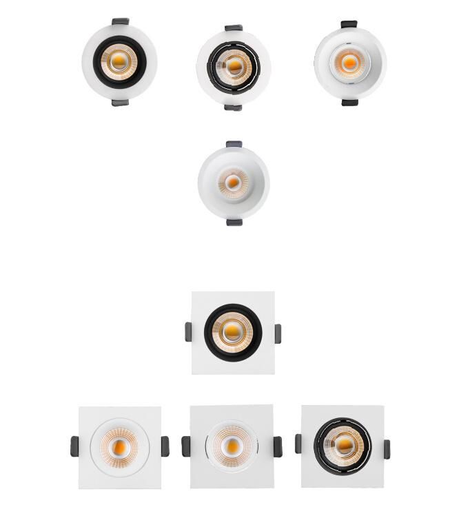 6W/10W IP44 COB LED Spotlight Adjustable Round LED Light Ceiling Recessed LED Downlight