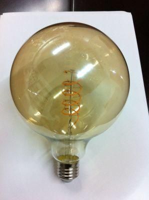 G125 8W New ERP Clear Amber Golden Smoky LED Filament Bulb Lamp Light with Cool Warm Day Light E27 B22