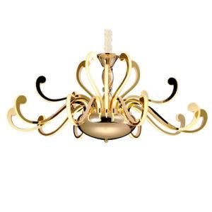 20 Lights 187W Modern Style Gold Pendant Chandelier