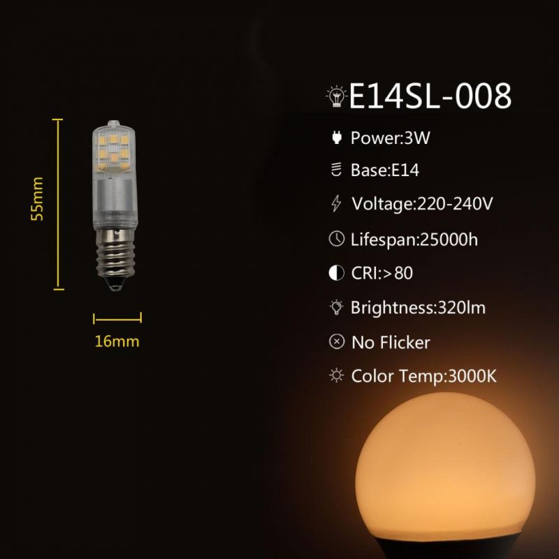 E14 LED Light 3W Indoor Decoration LED Bulb 16SMD2835