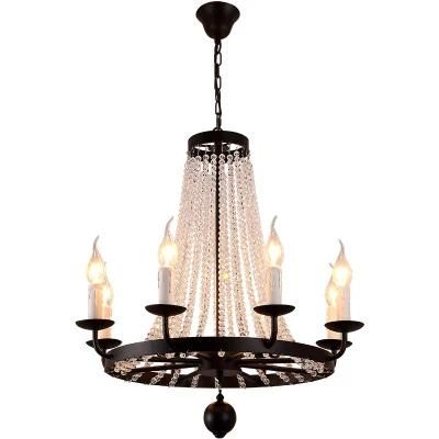 Iron Crystal Indoor Living Room Chandlier Lighting Modern Chandelier