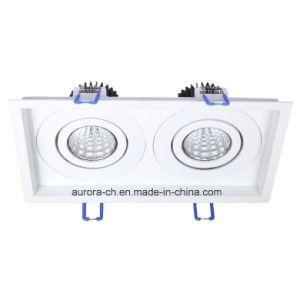 Energy Saving Square Recessed Double Head LED Ceiling Downlight (S-D0009-D)
