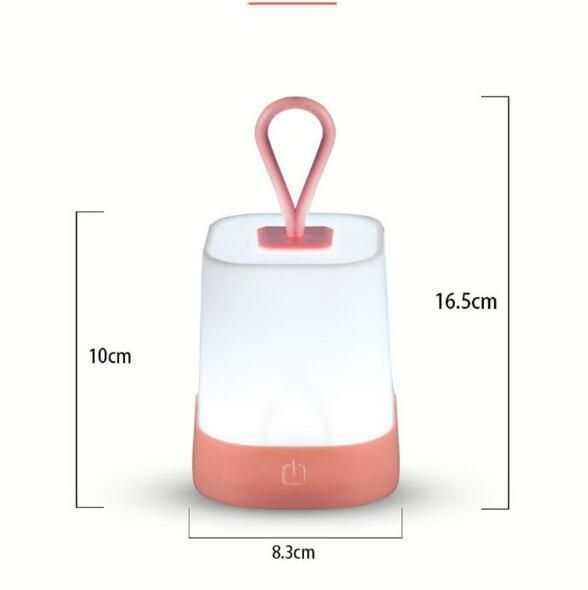 Bedroom Bedside Cute 3 PCS Dry Cell Touch Lamp Light Night Camp