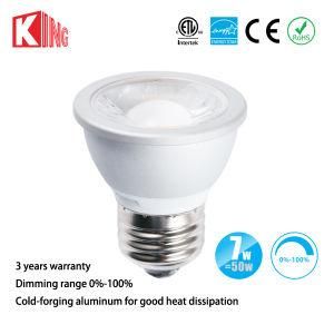 Good Quality 7W E27 PAR16 LED Bulb 3000k 5000k PAR Light for Shopping