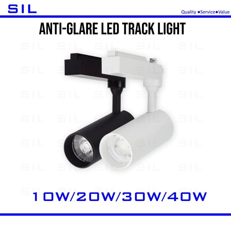 20W China Supplier Wholesale Dimmable Rotatable COB Commercial Spotlight LED Track Light