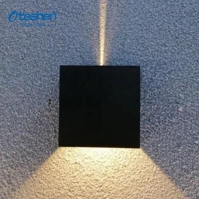 Square Oteshen Whitebox/Colorbox/Plastic Box 50*50*40mm Glass Wall LED Light with EMC