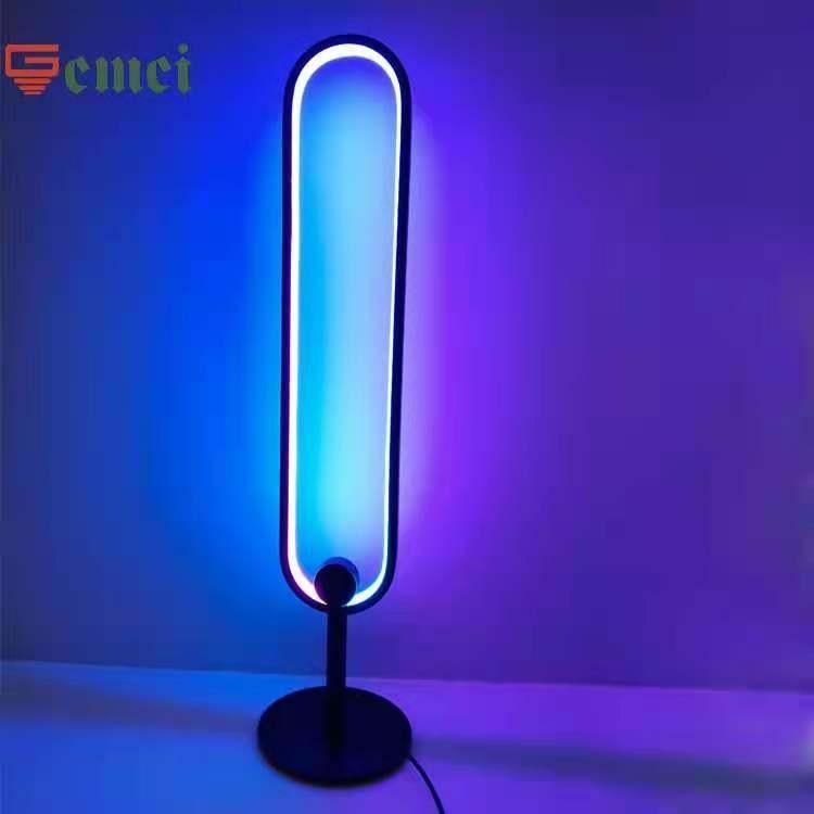 LED Nordic Minimalist RGB Colorful U-Shaped Table Lamp Living Room Atmosphere