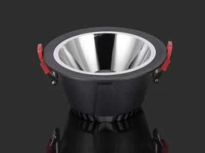 Recessed Die-Casting Aluminium Spot Light COB Round Downlight Isolated Driver 10W