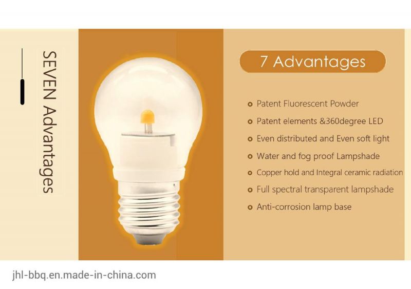 0.5W 6500K Energy Saving 360 Degree LED with Bio Light Soft Light Comfortable Light in Color of Yellow Green Blue Red White