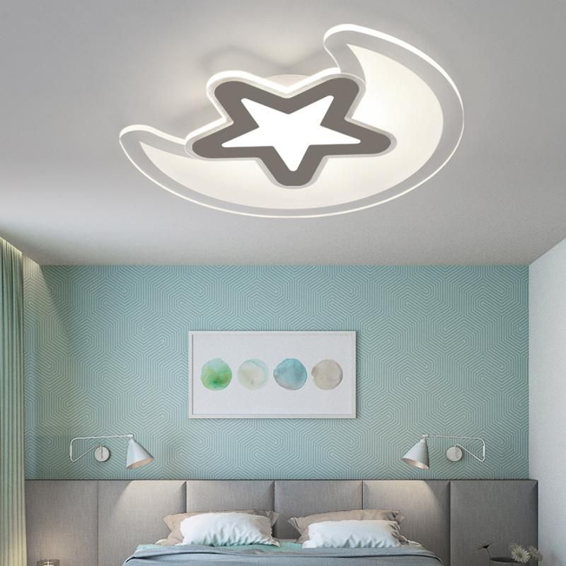 Decoration Star Moonlight Iron Ceiling LED Light for Kids Room Modern