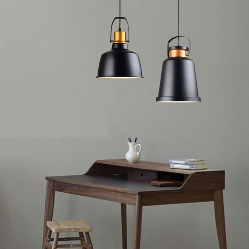 Retro Big Pendant Light Hanging Black Color Lamp