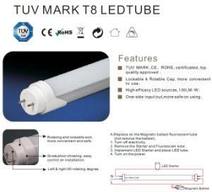 CE and RoHS 130lm/W High Luminous Efficacy LED T8 Tube