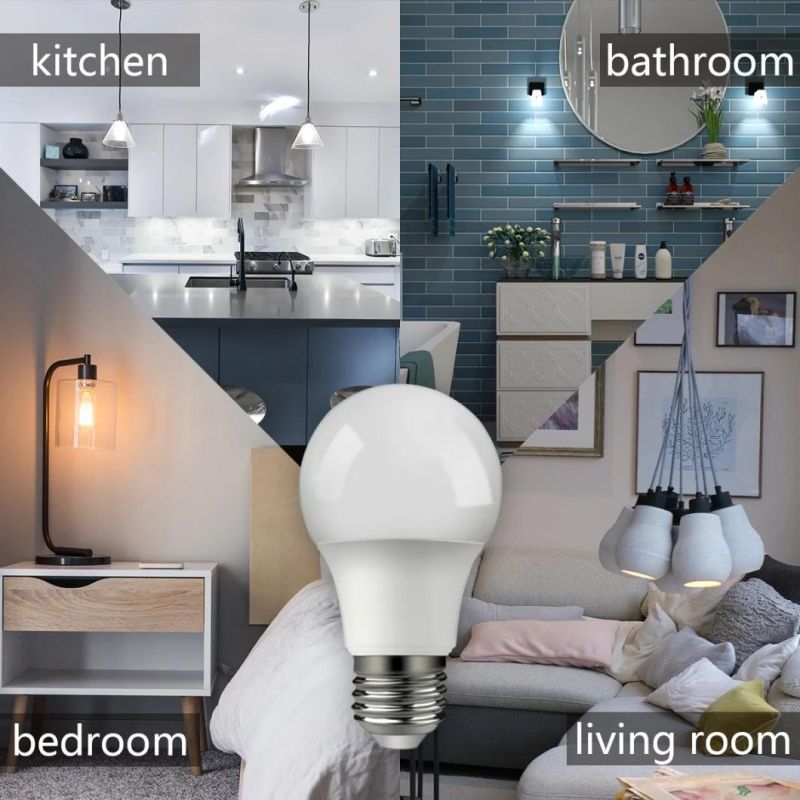 High Quality A55 A60 5W LED Bulb Light E27 Base Enegy Saving LED Lamp with CE RoHS ERP Approval for Indoor Lighting