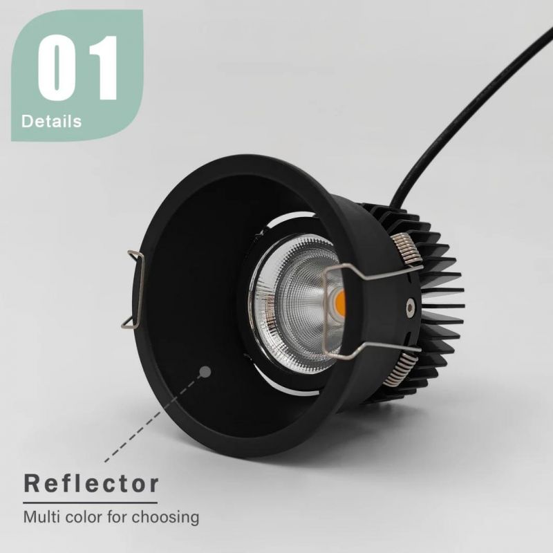 High Lumen COB Downlight Hotel Project LED 7W Spot Bulb Lamp Recessed COB Spotlight Down Light