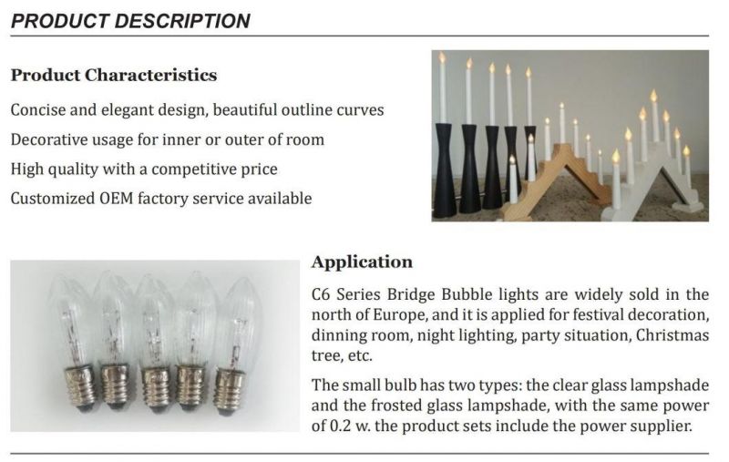 C6 Decorative 10~55V 0.2W LED Light