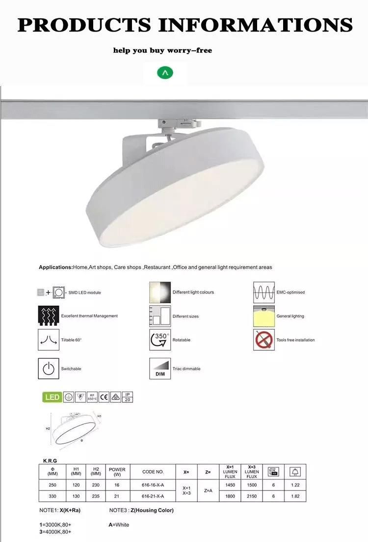 Hot Sale Beam Angles Change High Lumen Housing LED Track Light