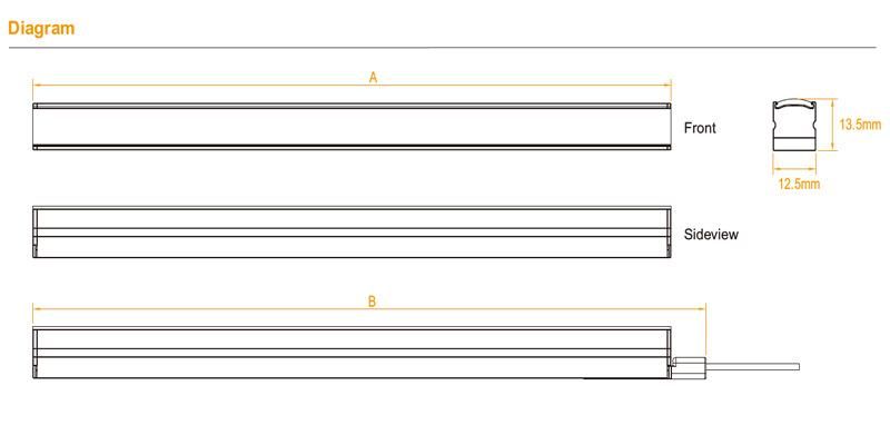 Invisible Install Clip Super Slim Seamless Jointing DOT Free LED Linear Light for Shelf /Cabinet /Display