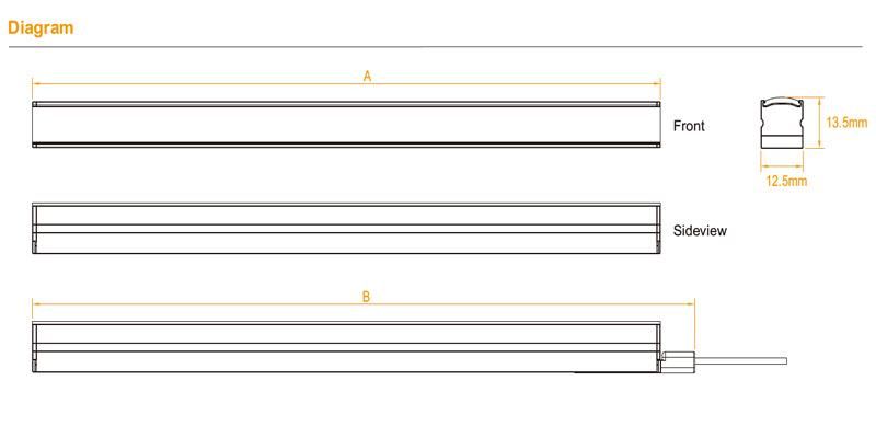 Invisible Install Clip Super Slim Seamless Jointing DOT Free LED Linear Light for Shelf /Cabinet /Display