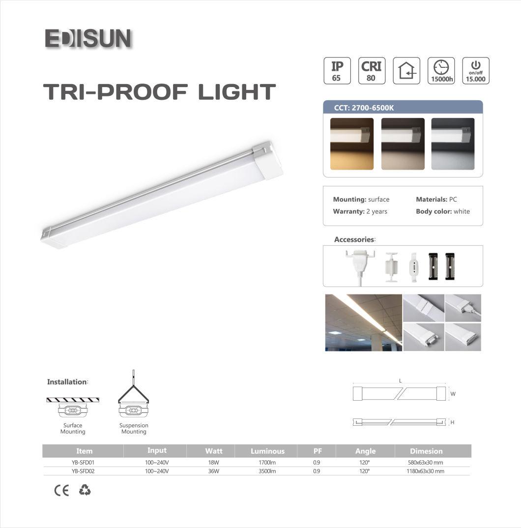 New Arrival LED Tri Proof Light IP65 Dust Proof Waterproof