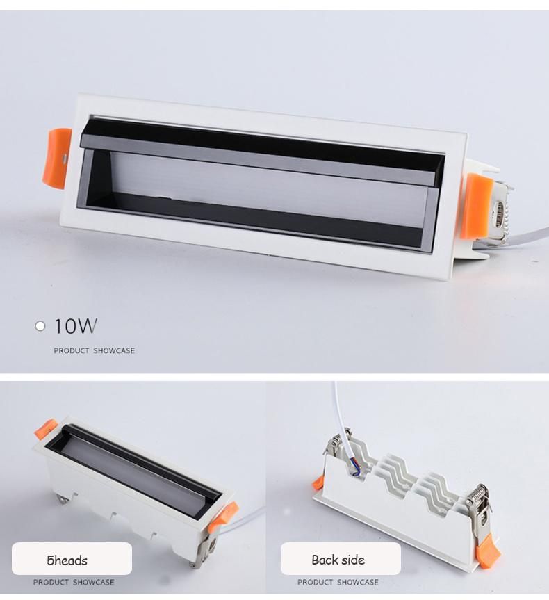 Aluminum White Linear Line Bar Light 3000K 4000K Daylight Hotel Spotlight and Polarized LED Wall Wash Lamp Downlight